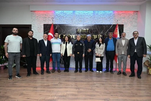 Gazetecilerden Siirt İl Emniyet Müdürü Özdemir’e Hayırlı Olsun Ziyareti