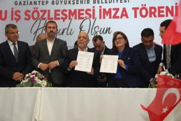 Gaziantep Büyükşehir'den çalışanlara yüzde 100 zam