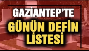 Gaziantep Defin Listesi (10.09.2023)Pazar
