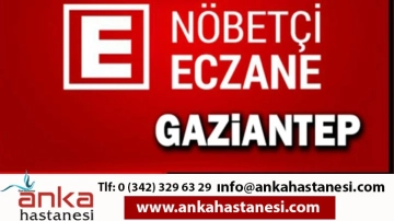 Gaziantep Nöbetçi Eczaneler (07.04.2023) Cuma