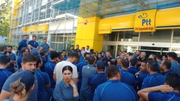 Gaziantep PTT çalışanları iş bıraktı!