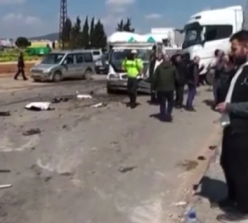 Gaziantep'te 8 aracın karıştığı zincirleme trafik kazası: 3 yaralı