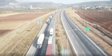 Gaziantep’te dron destekli trafik denetimi