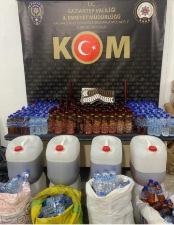 Gaziantep'te sahte alkol operasyonu: 1 gözaltı