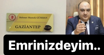 Gürban’dan ‘Emrinizdeyim’ mesajı…