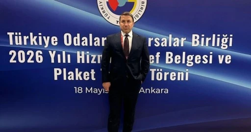 G&uuml;ven Kuzu TOBB Hizmet Şeref T&ouml;reni&rsquo;ne Katıldı