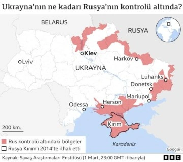 Haritalarla Rusya'nın Ukrayna'yı işgali: Kiev ve Harkov'da çatışmalar