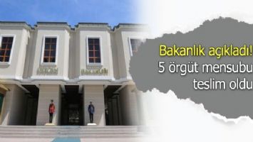İkna yoluyla 5 örgüt mensubu teslim oldu