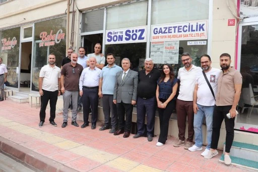 Siirt İl Emniyet M&uuml;d&uuml;r&uuml; &Ouml;zdemir'den Gazeteciler Derneğine Ziyaret