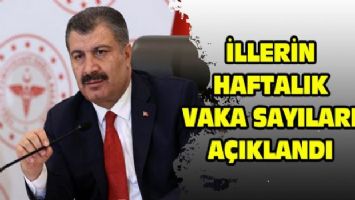 İllerin haftalık vaka sayıları açıklandı