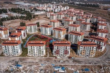 İslahiye'deki Deprem Konutları Havadan Görüntülendi