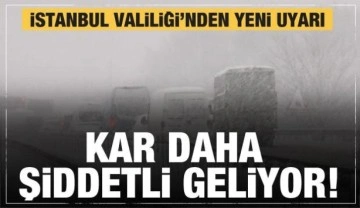 İstanbul için vortex uyarısı! İstanbul Valiliği: Daha şiddetli kar yağışı geliyor