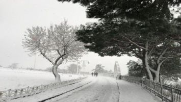 İstanbul&#039;da kar etkisini artırdı, Çamlıca Tepesi&#039;nde kar kalınlığı 20 santime ulaştı