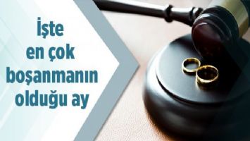 İşte en çok boşanmanın olduğu ay