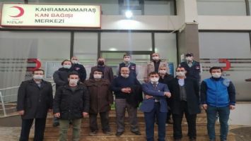 Kahramanmaraş&#039;ta kan bağışına büyük destek