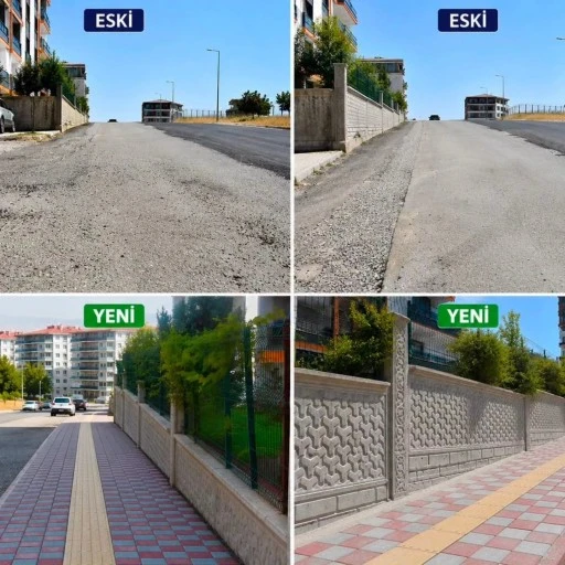 Kaldırım ve Parke Yenileniyor