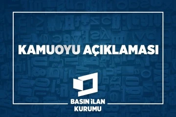 KAMUOYU AÇIKLAMASI