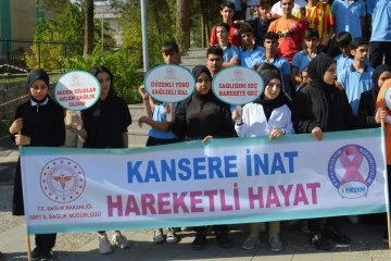 'Kansere inat hareketli hayat' sloganıyla obeziteye dikkat çekildi