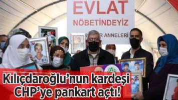Kılıçdaroğlu&#039;nun kardeşi CHP&#039;ye pankart açtı!