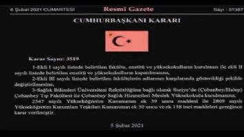 Kilis&#039;in beklediği Tıp Fakültesi, Çobanbey&#039;e kuruluyor