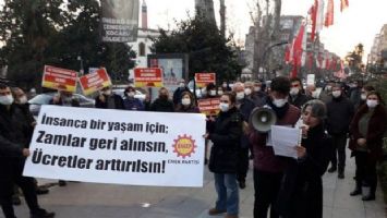 Kocaeli&#039;de EMEP zamları protesto etti