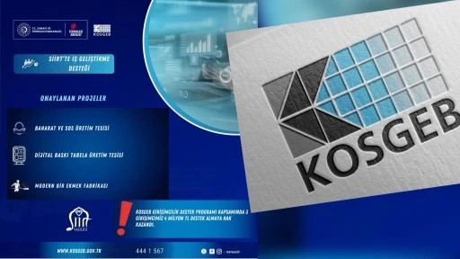 KOSGEB’in Girişimcilik Destekleri, Siirt’e 3 Modern Tesis Kazandırıyor!