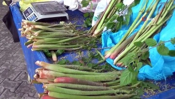 Köylülerin büyük zahmetlerle topladığı &quot;yayla muzu&quot;tezgâhlardaki yerini aldı