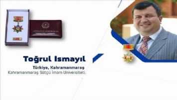 KSÜ Öğretim Üyesi Prof. Dr. Toğrul İsmayıl&#039;a devlet madalyası