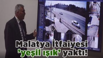 Malatya İtfaiyesi &#039;yeşil ışık&#039; yaktı!