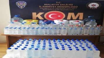 Malatya&#039;da 318 litre sahte boğma rakıya el konuldu