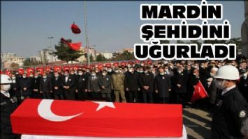 Mardin şehidini uğurlardı