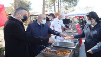 Mardin&#039;de Gara şehidine lokma hayrı