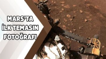 Mars&#039;ta ilk temasın fotoğrafı