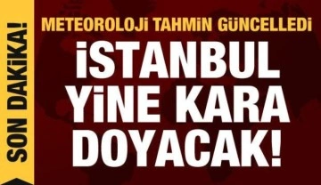 Meteoroloji tahminleri güncelledi: İstanbul yine kara doyacak!