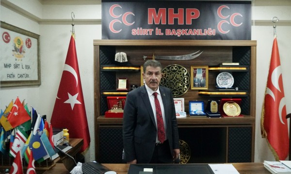 MHP Siirt İl Başkanı Cantürk: &quot;Karşınızda eski Türkiye yok, haddinizi bilin&quot;
