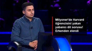 Milyoner'de Harvard öğrencisini yakan yabancı dil sorusu! Erkenden elendi