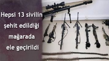 MSB duyurdu: Hepsi 13 sivilin şehit edildiği mağarada ele geçirildi