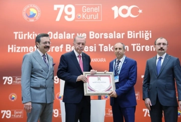 Murat Sakar'a, Cumhurbaşkanı Tarafından Hizmet Şeref Belgesi Verildi