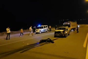 Siirt'te otomobil sürüye daldı, 17 küçükbaş hayvan telef oldu