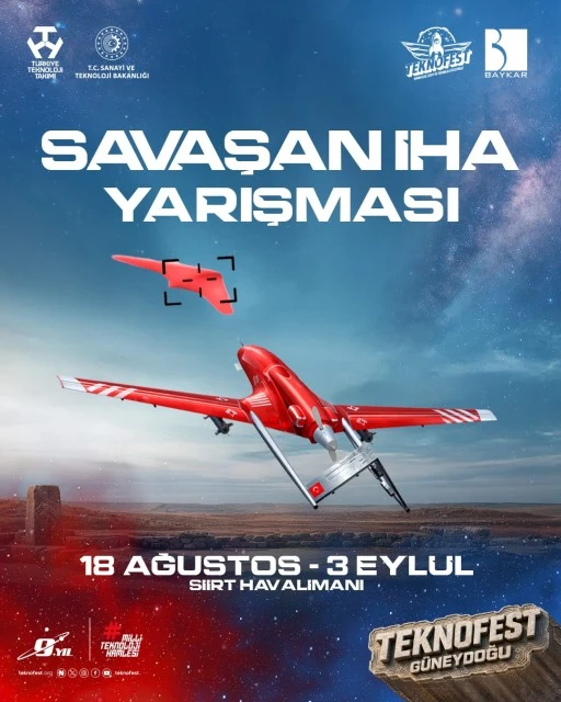 TEKNOFEST 2026 SAVAŞAN İHA YARIŞMALARI SİİRT&rsquo;TE BAŞLIYOR