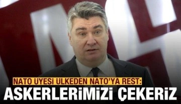 NATO üyesi ülkeden NATO'ya rest: Askerlerimizi geri çekeriz