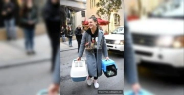 Nisa Bölükbaşı, kedilerini arkadaşına emanet etti