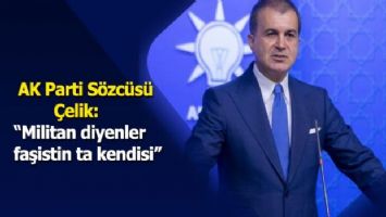 Ömer Çelik: &#039;&#039;Militan diyenler faşistin ta kendisidir&#039;&#039;