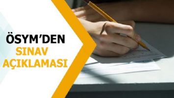 ÖSYM Başkanı Aygün&#039;den sınavlarla ilgili açıklama