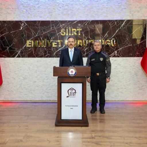 Siirt Valisi Kızılkaya'dan İl Emniyet Müdürü Özdemir’e Hayırlı Olsun Ziyareti