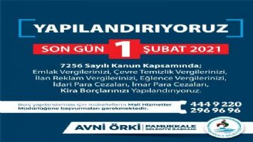 Pamukkale Belediyesi&#039;nden yapılandırma çağrısı