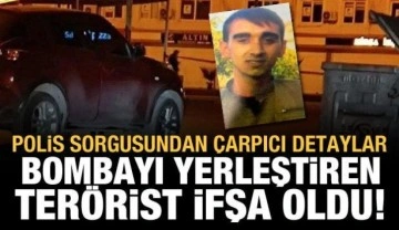 Polis aracına bomba yerleştiren terörist ifşa oldu