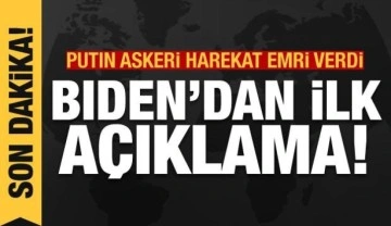 Rusya Ukrayna'ya operasyon başlattı: Biden'dan ilk açıklama