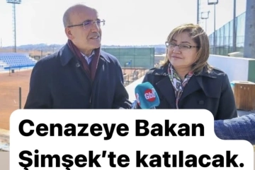 Şahin’in babasının cenazesine Bakan Şimşek’te katılacak.