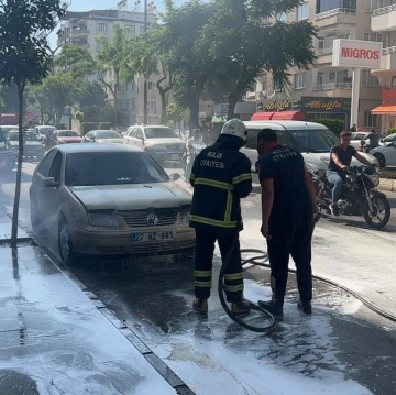 Seyir Halindeki Hususi Araçta Yangın Çıktı